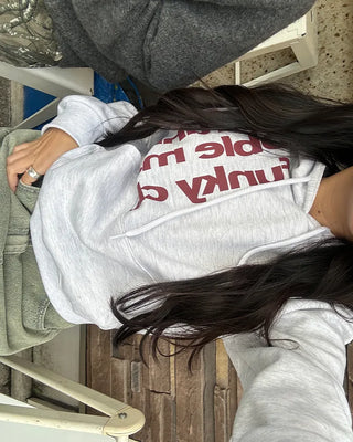 Vertical Lighting Semi-Cropped Hoodie