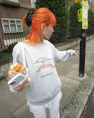 [1st Re-release] (ORIGINAL) Sweet Cake Brushed Fleece Sweatshirt