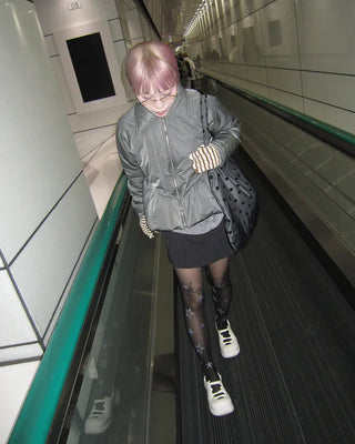 Padded Zip Peplum Jacket