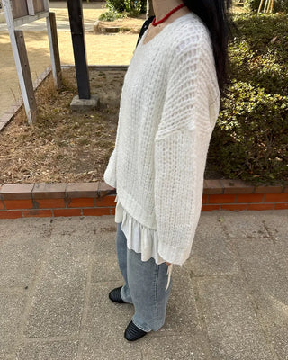 Loose-fit colored knit