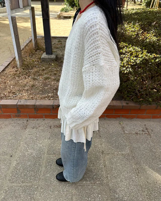 Loose-fit colored knit