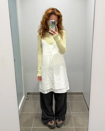 Layered camisole dress