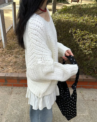 Loose-fit colored knit