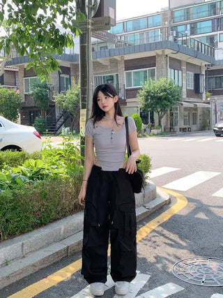 String cargo pants
