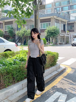 String cargo pants
