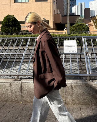 Tailored collar single overjacket