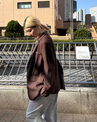 Tailored collar single overjacket