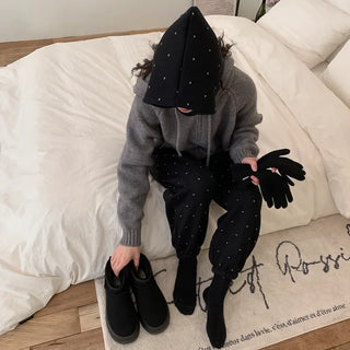 [Fleece-lined] Heart Point Jogger Pants