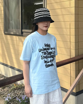 Bordered perforated bucket hat