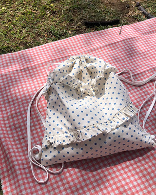 Polka Dot Frill Knapsack