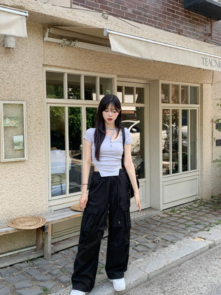 String cargo pants