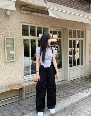 String cargo pants