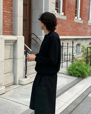 Basic round-button cardigan