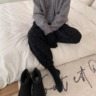 [Fleece-lined] Heart Point Jogger Pants