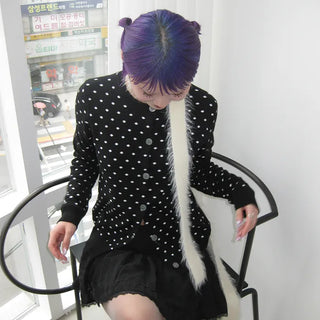 Polka Dot Round Cardigan