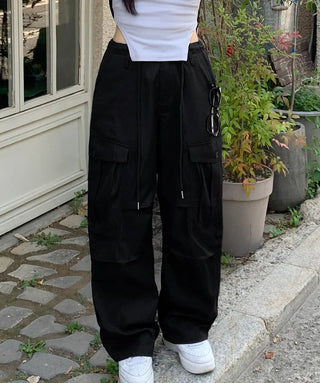 String cargo pants