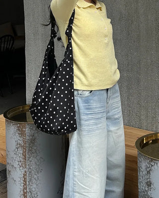 Polka Dot Tote Shoulder Bag