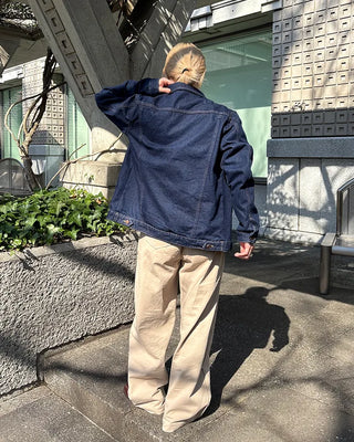 (Unisex) Double-Seam Denim Jacket