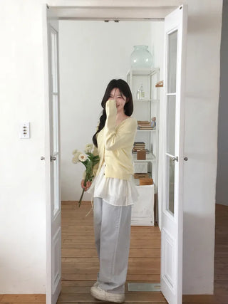 Layered chiffon blouse