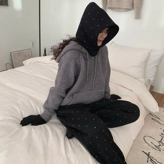 [Fleece-lined] Heart Point Jogger Pants
