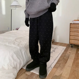 [Fleece-lined] Heart Point Jogger Pants