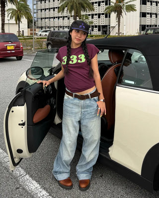 (Unisex) Unique Double Hip Pocket Jeans