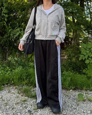 Flower Point Patchwork Hoodie