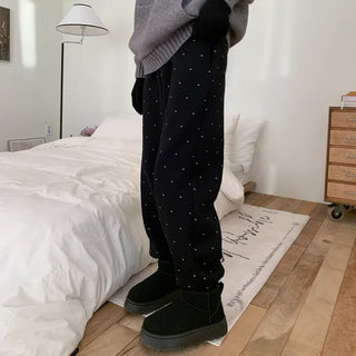 [Fleece-lined] Heart Point Jogger Pants