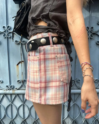 Windowpane check shorts
