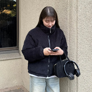 Basic Corduroy Short Jumper