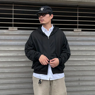 Unisex Daily Hoodie Zip-Up