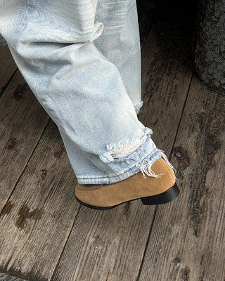 Vintage Washed Light Denim Pants