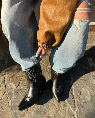 Western Cuban short boots