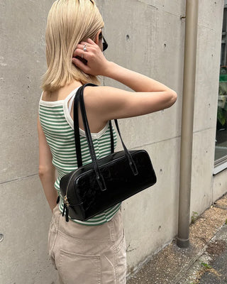 Striped ribbed camisole