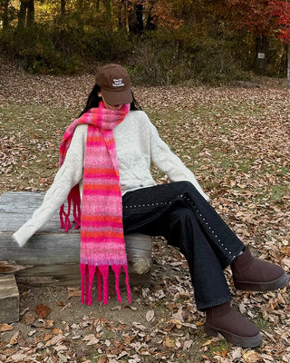 Big ribbon detail long-sleeved knit