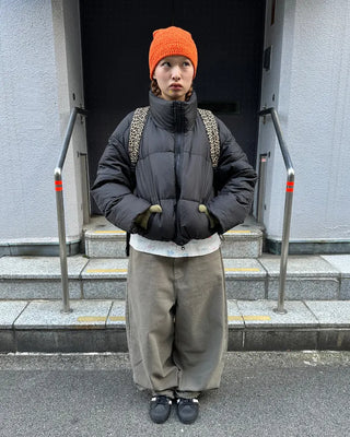 Flap hip pocket balloon cotton pants
