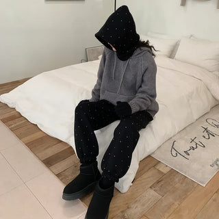 [Fleece-lined] Heart Point Jogger Pants