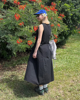 Drawstring net pocket backpack