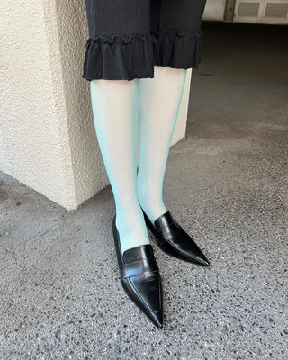 Waist frill capri pants