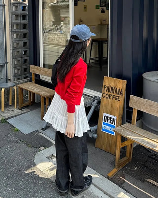 Cropped Collar Cardigan