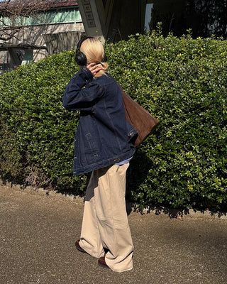 (Unisex) Double-Seam Denim Jacket