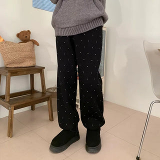 [Fleece-lined] Heart Point Jogger Pants
