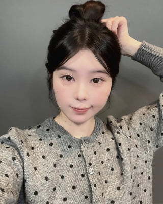 Polka Dot Round Cardigan