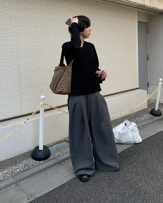 (Unisex) Pintuck Balloon Slacks