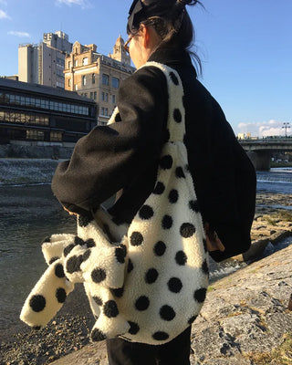 Dot Big Ribbon Boa Bag