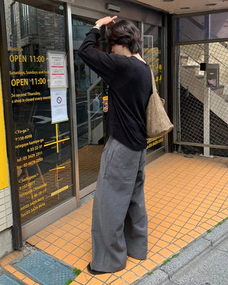 (Unisex) Pintuck Balloon Slacks