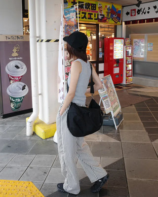 Cotton striped pants