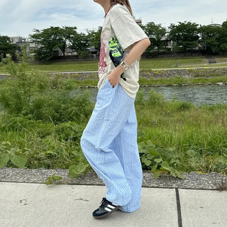 Striped Banding Pants