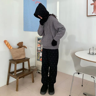 [Fleece-lined] Heart Point Jogger Pants