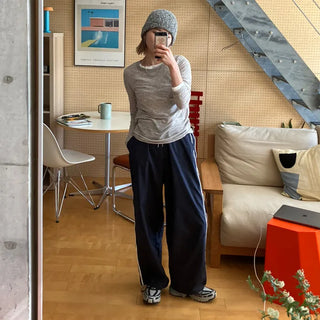 Spring Nylon Bicolor Pants